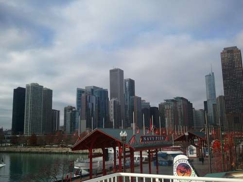 Chicago Michigan Illinois Navy Pier Harbour