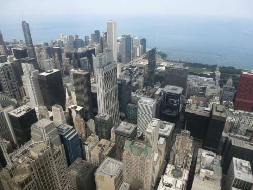 Chicago Willis Tower Usa United States America