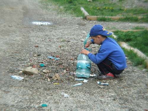 Child Poor People Street Children Youth Garbage