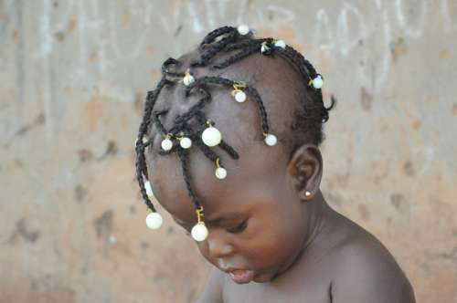 Child African Hair Africa Black Guinea