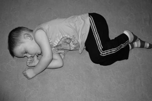 Child Sleeping Lying Sleep Baby Boy People