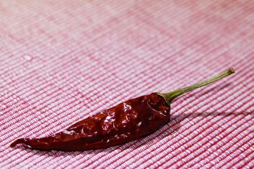 Chili Pod Sharp Red Fiery Chili Peppers
