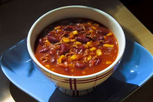 Chili Con Carne Bowl Plate Eat Nutrition Food
