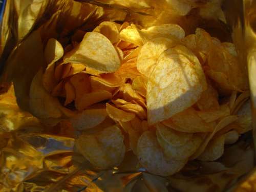 Chips Food Cuddly Bag Snack
