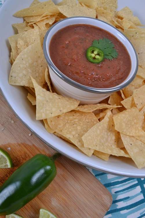 Chips And Salsa Mexican Food Tortilla Salsa Tomato