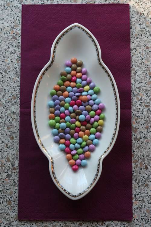 Chocolate Lentils Brand Sweet Colorful Smarties