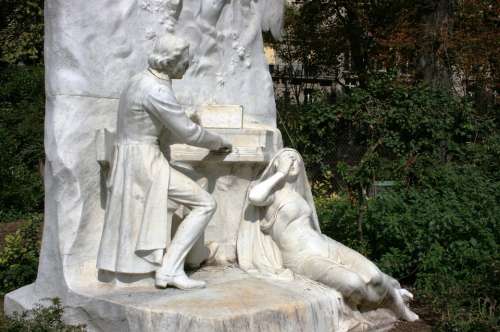 Chopin Piano Monument Parc Monceau Paris