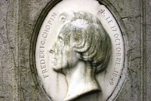 Chopin Tomb Pere Lachaise Cemetery Paris