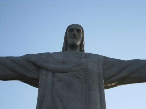 Christ Jesus Redeemer Close-Up Rio De Janeiro