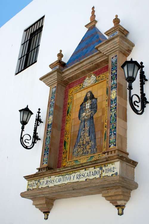 Christ Mosaic Tiles Religious Catholic Cadiz