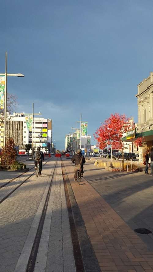 Christchurch New Zealand City Autumn