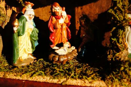 Christmas Crib Advent Angel Christ Child Santon
