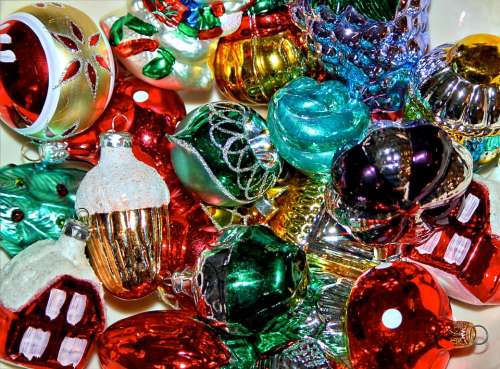 Christmas Ornamnets Xmas Decorations Glass Bulbs