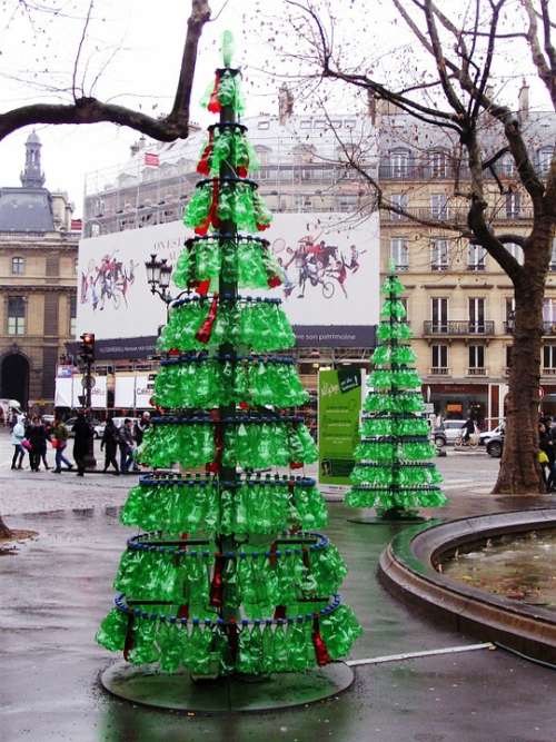 Christmas Trees Paris Art Waste