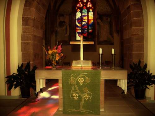Church Gootehaus Altar Window Candles Faith