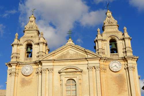Church Steeple Christianity Clock Religion
