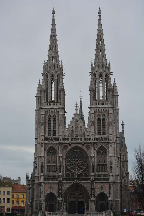 Church Oostende Cathedral Towers