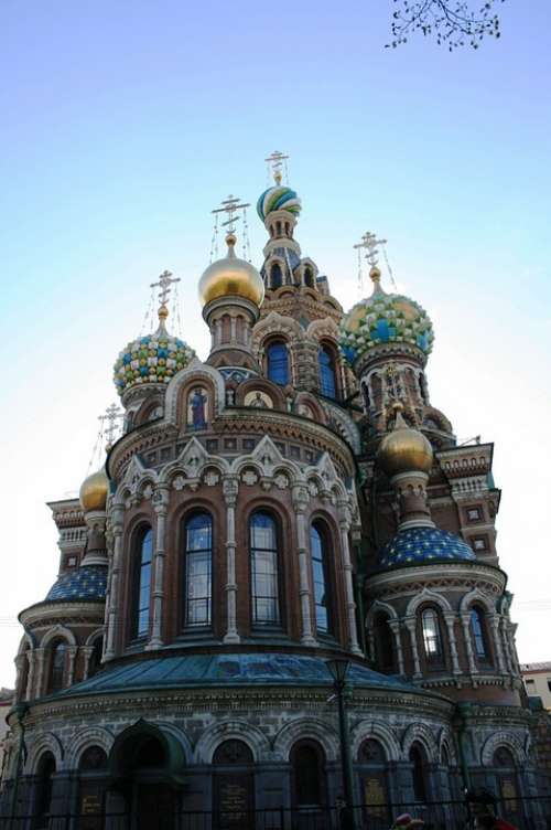 Church Historic Architecture Ornate Domes Towers