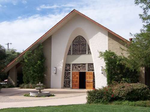 Church Episcopal Outside Architecture Doorway