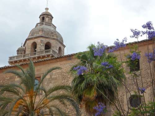 Church Dome Algaida Mallorca Architecture Building