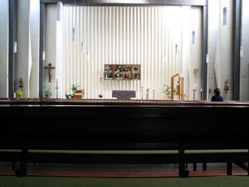 Church Church Room Interior Triptych Tabernacle