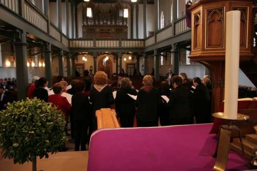 Church Choir Human Singing Altar Protestant