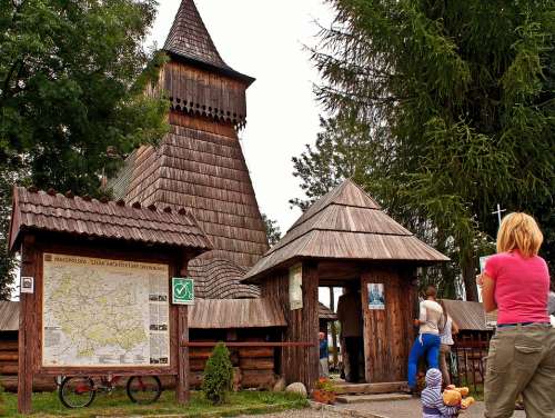 Church Dębno Malopolska Wooden Trail Architecture