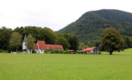 Church Aschau Landscape Chiemgau Church Of Peace