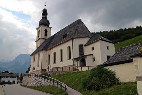 Church Chapel Upper Bavaria Ramsau Catholic