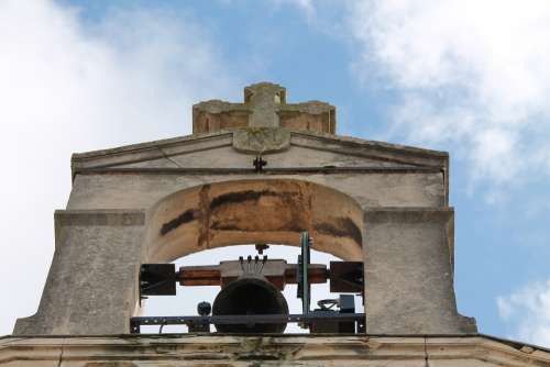 Church Bell Cross Bell Tower Chapel Sky Ring