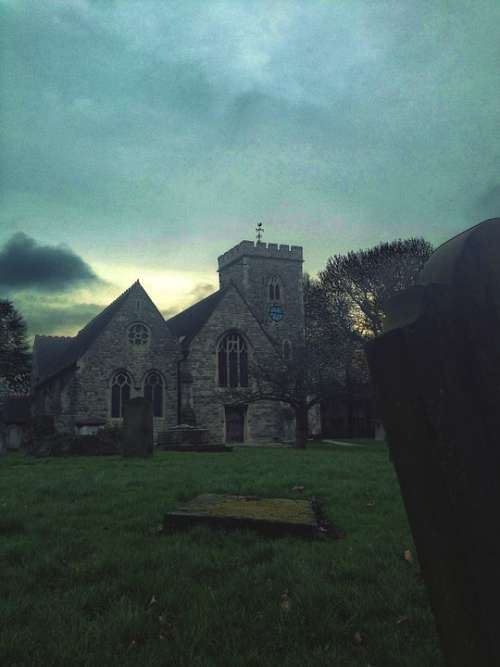 Church Graveyard Religion Cemetery Cross Grave