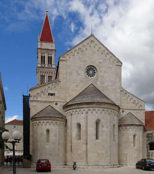 Church Trogir Croatia Steeple Unesco Europe