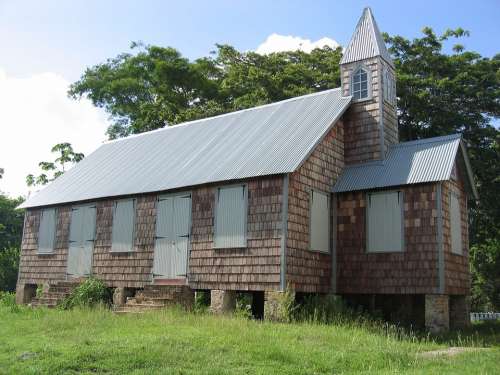 Church Shingle Wood Religion Caribbean