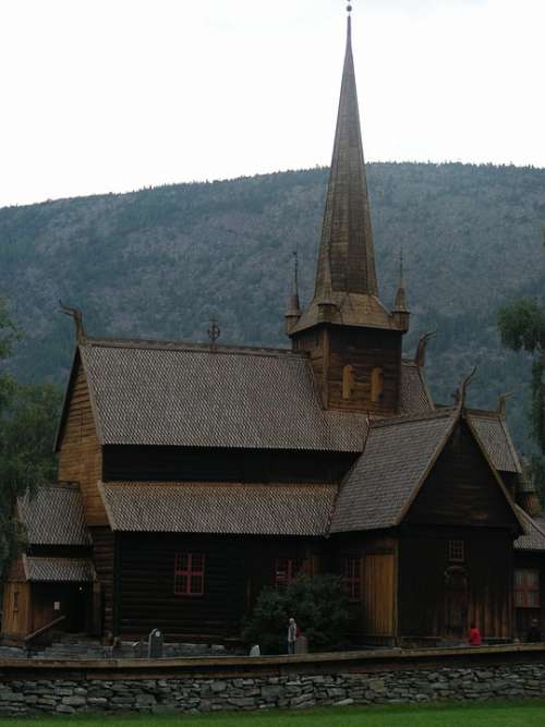 Church Wooden Church Norway Lom