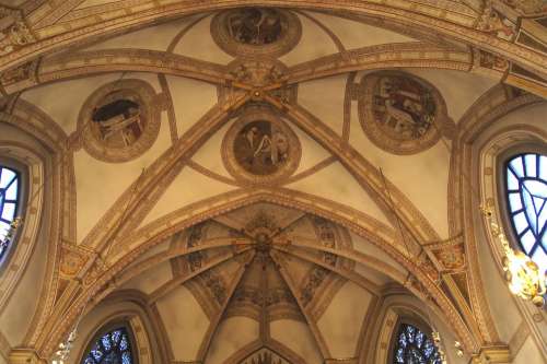 Church Ceiling Ornament Art Decoration Paintings