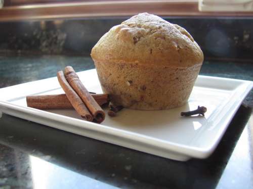 Cinnamon Muffin Sweet Breakfast Baked Nutrition
