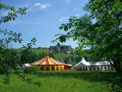 Circus Tent Circus In The Green Eselsburg Valley