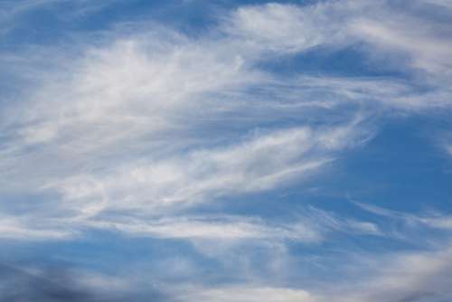 Cirrus Clouds Clouds Blue Sky Cloud Clear Sunny