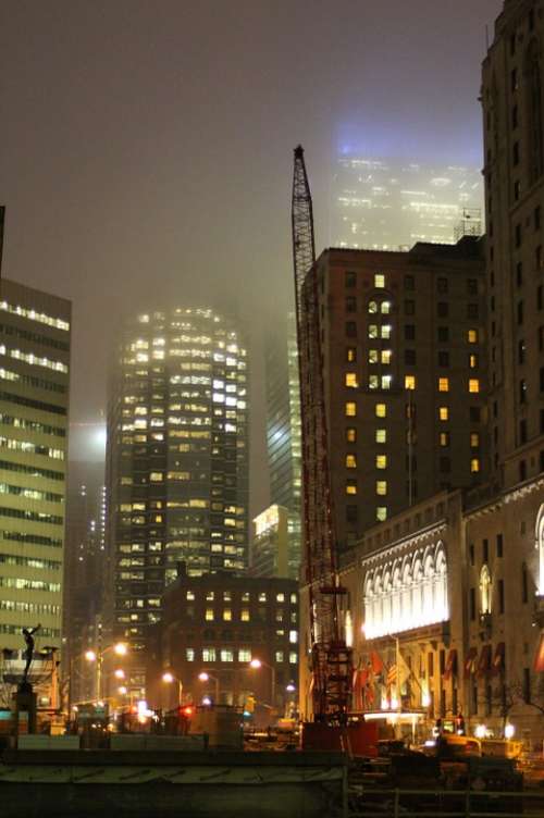 City High Rise At Night City At Night Toronto