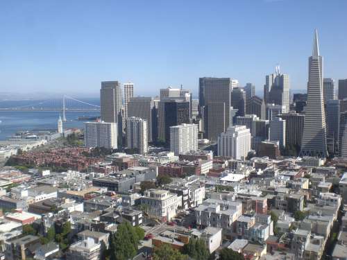 City Skyline San Francisco California