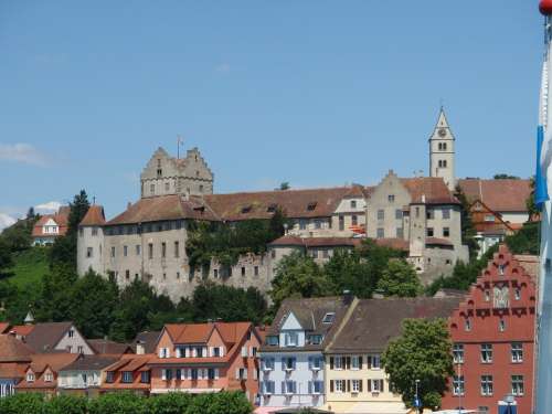 City Castle Fortress Meersburg View Winery