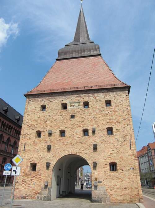City Wall Rostock Town Fortifications Middle Ages