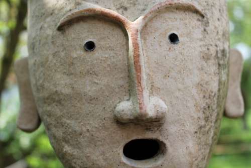 Clay Figure Face Eyes Nose Mouth Art Marvel