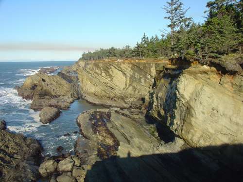 Cliff Ocean Landscape Cliffs Beautiful Shoreline