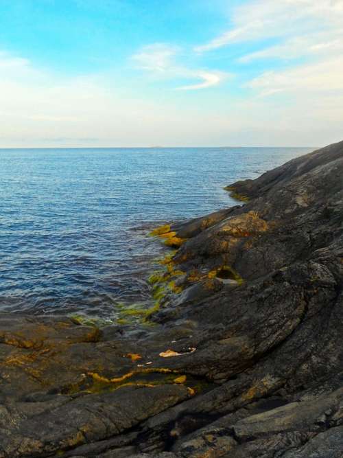 Cliff Seashore Archipelago Nåttarö