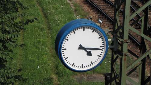 Clock Railway Railway Station Station Clock