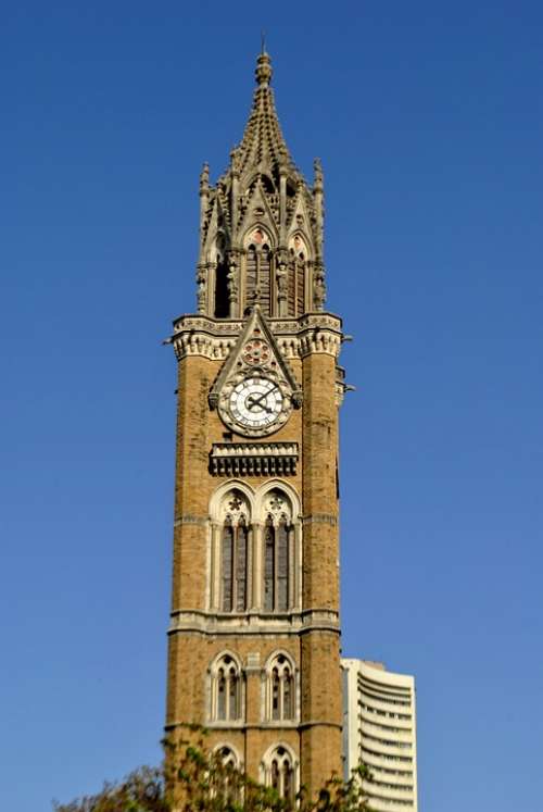 Clock Tower Victorian Indian Architecture Mumbai