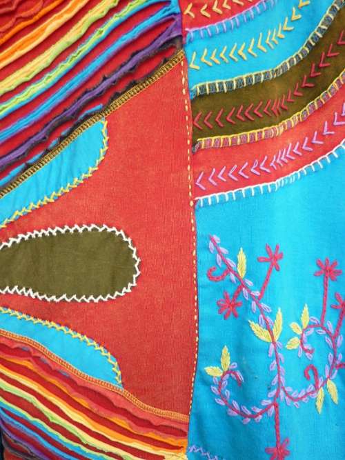 Cloth Fabric Color Colorful Textiles Pattern
