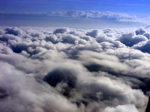 Cloud Sky White Plane Day The Haze