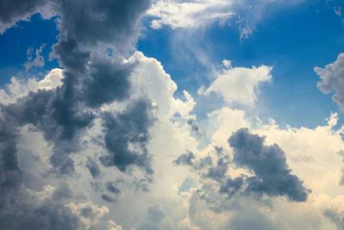 Clouds Sky Blue White Nature Cloud Dark Clouds